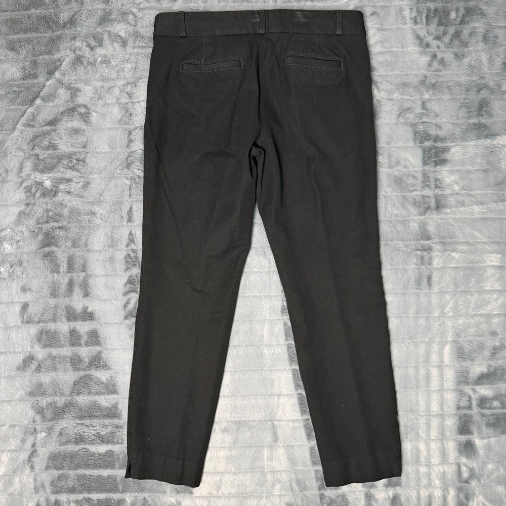 Banana Republic Sloan Dress Pants Women 8 Black Slim Ankle Mid Rise Stretch - Picture 8 of 9